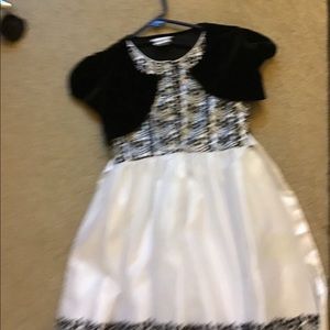Two Piece Black and White Church Fancy Dress
